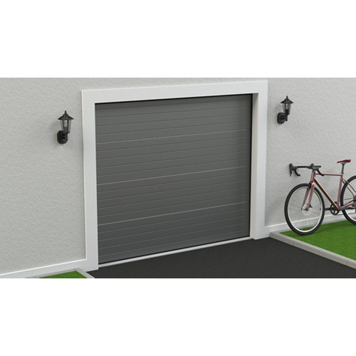Mosquitera balconera corredera de color bronce de 70x220 cm (ancho x alto) 26 Puerta garaje seccional motorizada ral 9007 250x212,5