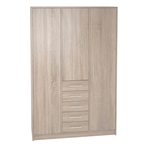 Armario ropero puerta abatible k9235 roble 130x200x50 cm