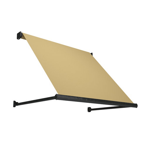 Toldo marbella brazo punto recto manual sin cofre blanco y tela beige 2x1m 28 Toldo marbella brazo punto recto motorizado sin cofre gris y tela beige 4x1m