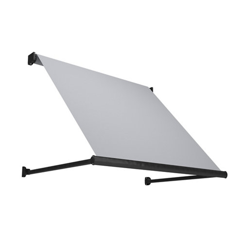 puerta berna gris de apertura derecha de 62.5 cm 28 Toldo marbella brazo punto recto motorizado sin cofre gris y tela gris 5x1m