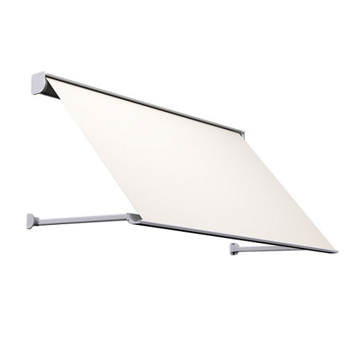 Guardavivo barnizado 2,4x240x2,4 cm 23 Toldo menorca brazo punto recto manual con cofre gris y tela beige 2,5x1m
