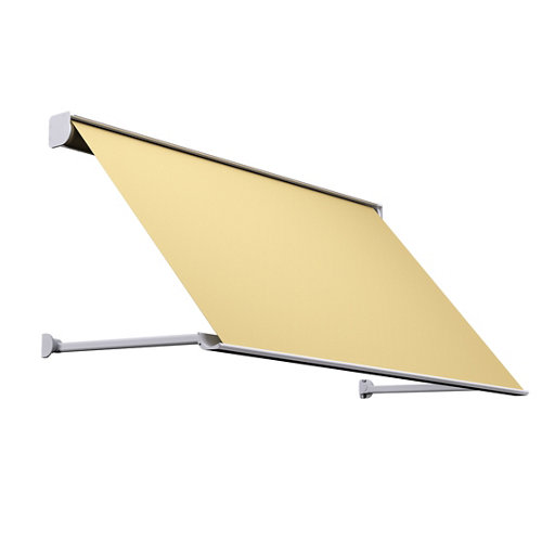 puerta lucerna blanco de apertura izquierda de 125 cm 23 Toldo menorca brazo punto recto motorizado con cofre blanco y tela café 2,5x1m