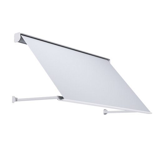 Puerta de entrada acorazada serie v provenzal izquierda sapelli/blanco 206x89cm 26 Toldo menorca brazo punto recto motorizado con cofre blanco y tela gris 4x1m