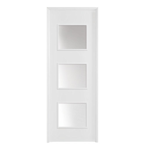 Puerta acristalada bari plus blanca 92,5 cm i