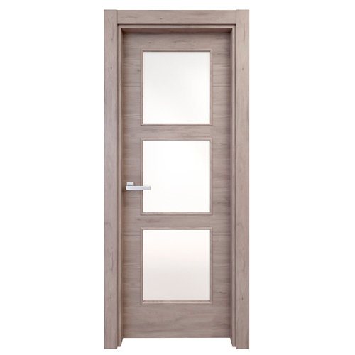 Puerta acristalada oslo roble gris 110x62,5 cm d