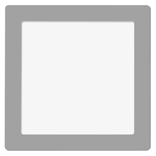 Foco downlight empotrado cuadrado cromado 18w 4000k nuva