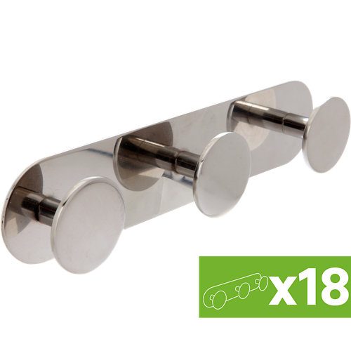 Lote de 18 perchas urban sensea cromo de la marca Blanca / Sin definir en acabado de color Gris / plata fabricado en Varios, ver descripción