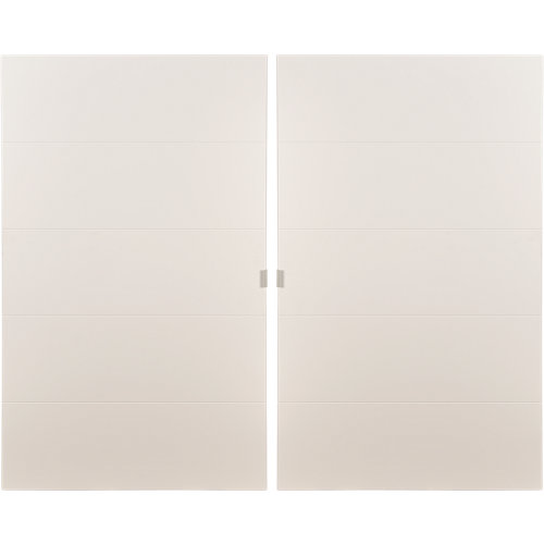 Puerta acristalada doble berna acacia 130x125 d (62+62) cm 27 Pack 2 puertas abatibles armario lucerna blanco 30x100x1,9cm