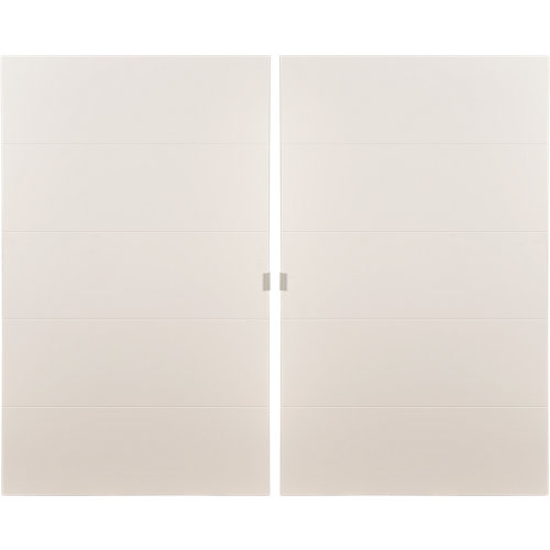 Pack 2 puertas abatibles armario lucerna blanco 30x100x1 9cm