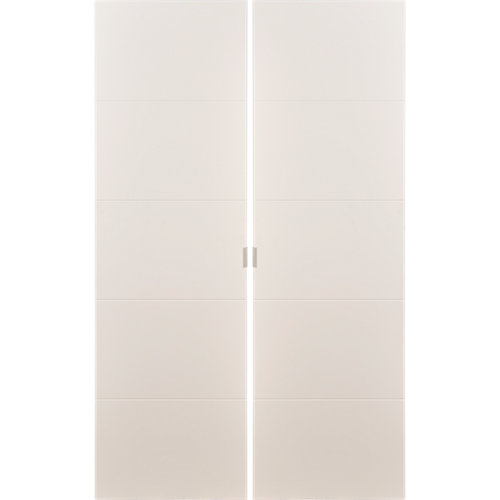 Pack 2 puertas abatibles armario lucerna blanco 30x200x1,9cm