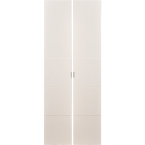 Pack 2 puertas abatibles armario lucerna blanco 30x240x1,9cm