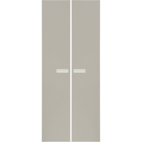 Pack 2 puertas abatibles armario tokyo gris 30x200x1,6 cm