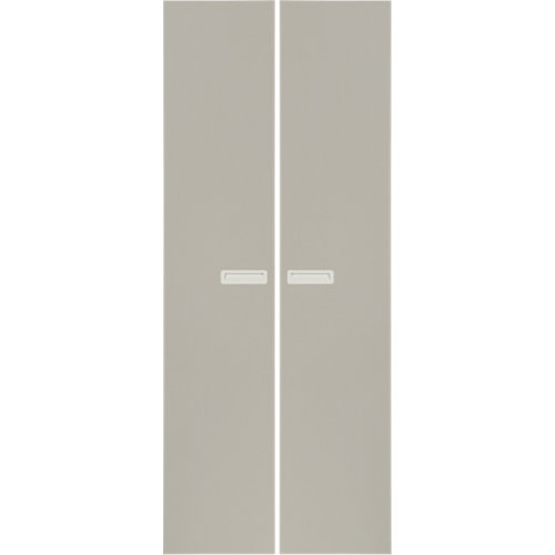 Pack 2 puertas abatibles armario tokyo gris 30x240x1,6 cm