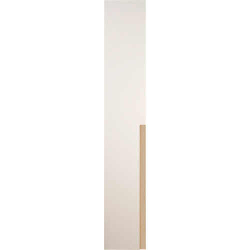 Puerta abatible de armario catar blanco y roble 40x240cm izq