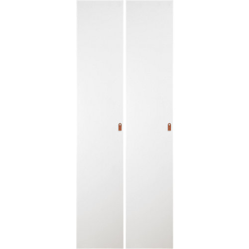 Pack 2 puertas abatibles armario macao blanco 30x240x1,9cm