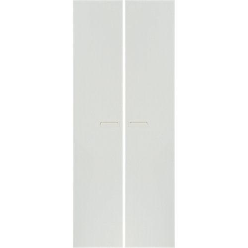 Vidrio plástico blanco opaco de 2.5 mm de grosor y 100x50cm 24 Pack 2 puertas abatibles armario tokyo blanco 30x240x1,6cm