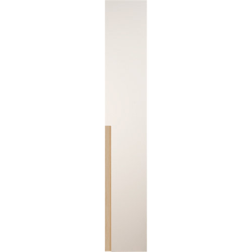 Puerta abatible de armario catar blanco y roble 40x240cm
