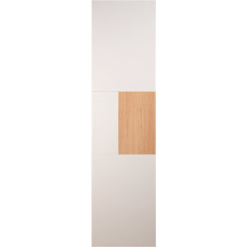 Puerta corredera armario bahréin blanco y roble 60x240x2cm