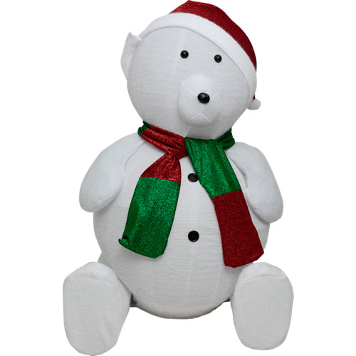 Figura de gran oso navideño 180 cm