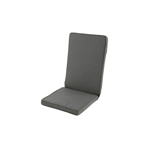 Cojín de silla alta de exterior reciclado antracita