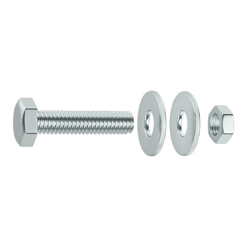 12 pernos y tuercas en acero con cabeza hexagonal y 16 mm