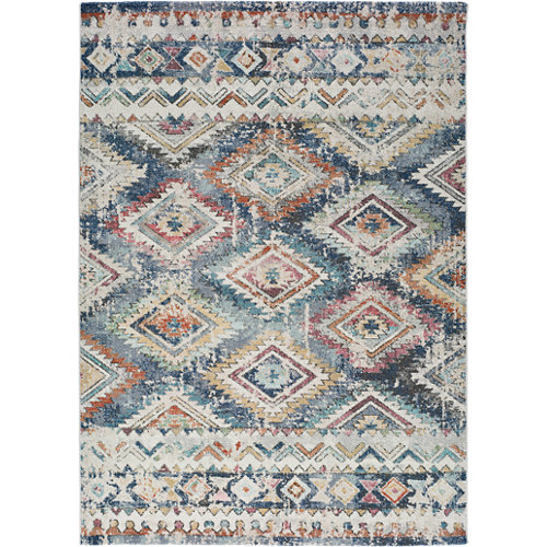 Alfombra de interior multicolor polipropileno salsa kilim 120 x 170cm