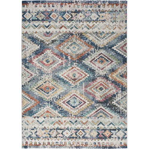 Alfombra azul pvc abecedario 4020 80 x 150cm 28 Alfombra de interior multicolor polipropileno salsa kilim 160 x 230cm