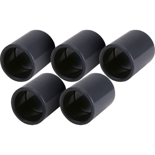 Lote 5 manguitos pvc presión ø 50 mm 1/2 h