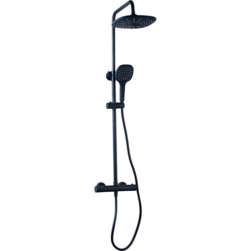Columna ducha termostático berens negro