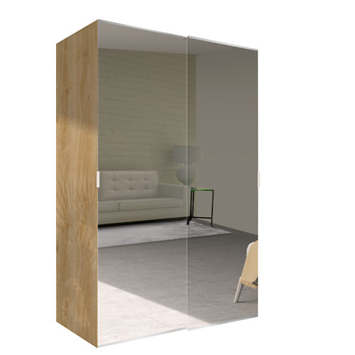 Amario spaceo home doha espejo corredera interior roble 240x160cm