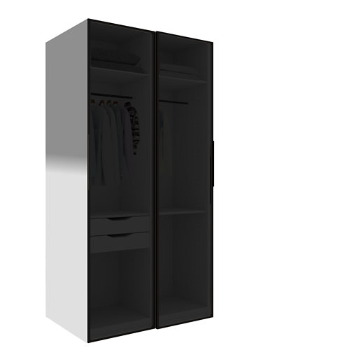 Puerta corredera roble de 72.5 cm 26 Armario spaceo home seul cristal ahumado corredera interior blanco 240x120x60cm