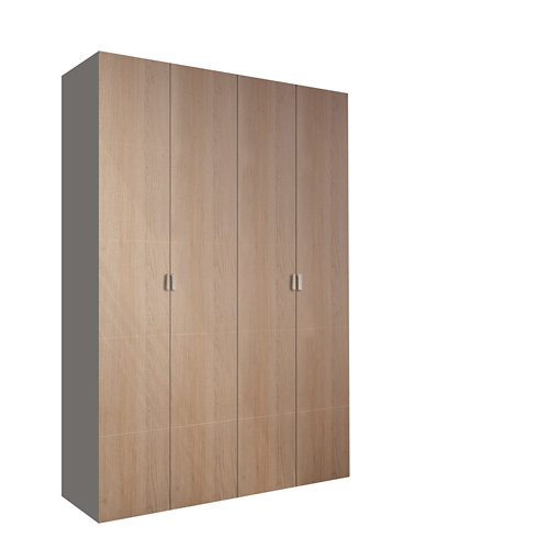 puerta sidney roble de apertura derecha de 82.5 cm 26 Armario spaceo home lucerna roble abatible interior gris 240x160x60cm