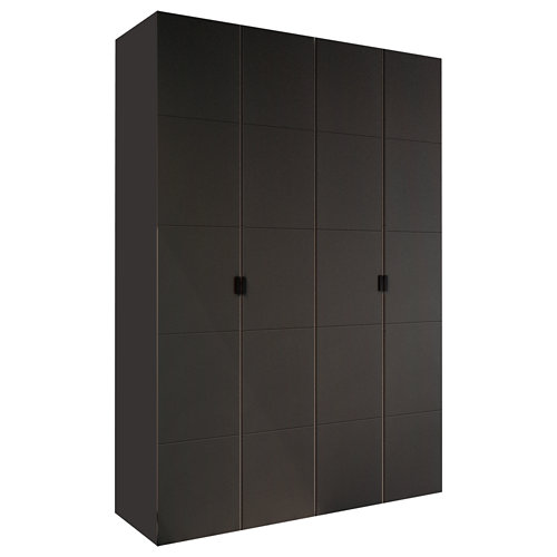 puerta oslo acacia de apertura izquierda de 62.5 cm 23 Armario spaceo home lucerna gris abatible interior gris 240x160x60cm
