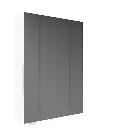 puerta berna roble de apertura derecha de 62.5 cm 27 Armario spaceo home osaka gris oscuro abatible interior blanco 240x160x60cm