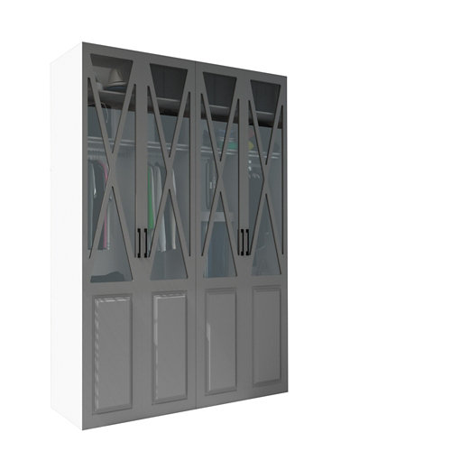 Puerta marsella blanco de apertura derecha de 72.5 cm 28 Armario spaceo home manila gris oscuro abatible interior blanco 240x160x60cm