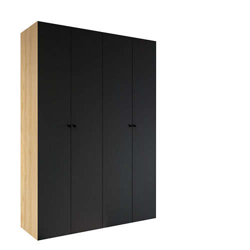 Puerta doble con cristal bari plus blanca 7x2x125cm d 24 Armario spaceo home mallorca gris abatible interior roble 240x160x60cm