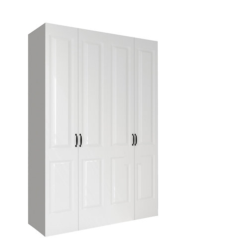 Puerta acristalada roble gris 110x82,5 cm i 23 Armario spaceo home marsella blanco abatible interior textil 240x160x60cm