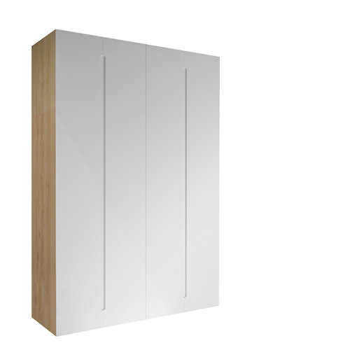 puerta bosco blanco de apertura izquierda de 82.5 cm 26 Armario spaceo home osaka blanco abatible interior roble 240x160x60cm