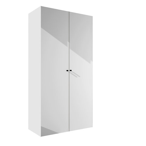 Armario spaceo home mallorca blanco abatible interior blanco 240x120x60cm