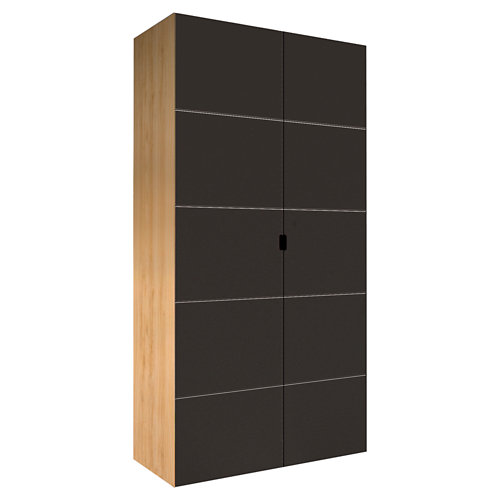puerta oslo roble de apertura derecha de 105 cm 25 Armario spaceo home lucerna gris abatible interior roble 240x120x60cm