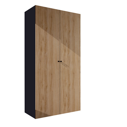 Canto preencolado pvc sapelly 1,9x500 cm 26 Armario spaceo home mallorca roble abatible interior gris 240x120x60cm