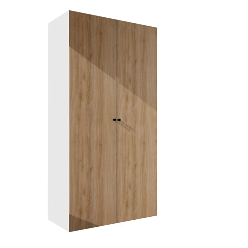 Armario spaceo home mallorca roble abatible interior roble 240x120x60cm