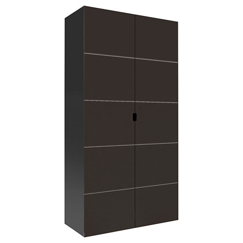 Perfil mampérlan artens madera 240 cm mod051 25 Armario spaceo home lucerna gris abatible interior gris 240x120x60cm