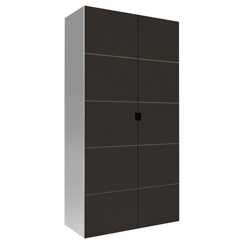 Escalera 1/4 de giro long uso interior ancho 65 cm acabado blanco/nogal 25 Armario spaceo home lucerna gris abatible interior textil 240x120x60cm