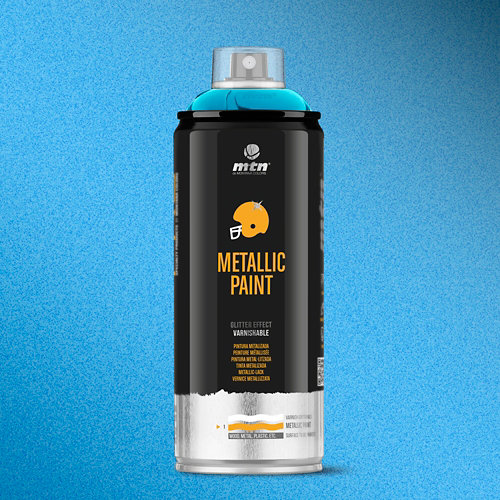 Spray pintura montana pro ral-9005 negro 400ml de la marca MONTANA en acabado de color Azul fabricado en Varios, ver descripción