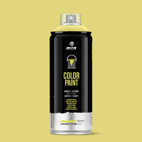 Spray pintura montana pro ral-7035 gris luminoso 400ml de la marca MONTANA en acabado de color Amarillo / dorado fabricado en Varios, ver descripción