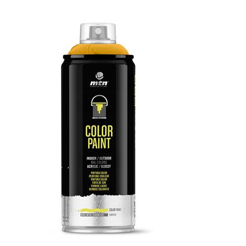 Spray pintura montana pro ral-7040 gris ventana 400ml de la marca MONTANA en acabado de color Amarillo / dorado fabricado en Varios, ver descripción