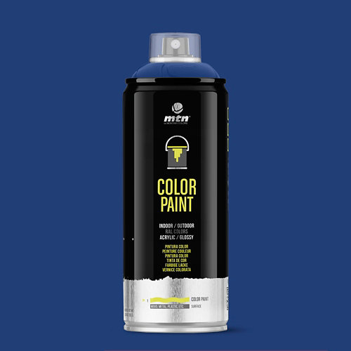 Spray pintura antigoteras pro montana 400ml negro de la marca MONTANA en acabado de color Azul fabricado en Varios, ver descripción