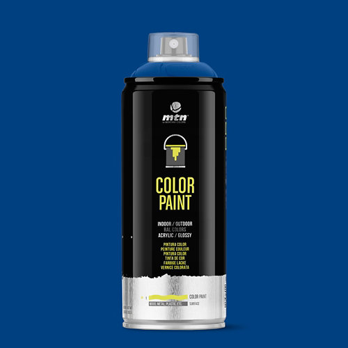 Spray pintura montana pro ral-5010 azul genclana 400ml de la marca MONTANA en acabado de color Azul fabricado en Varios, ver descripción