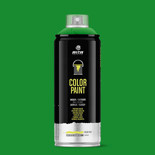 Spray pintura montana pro ral-6018 verde amarillento 400ml